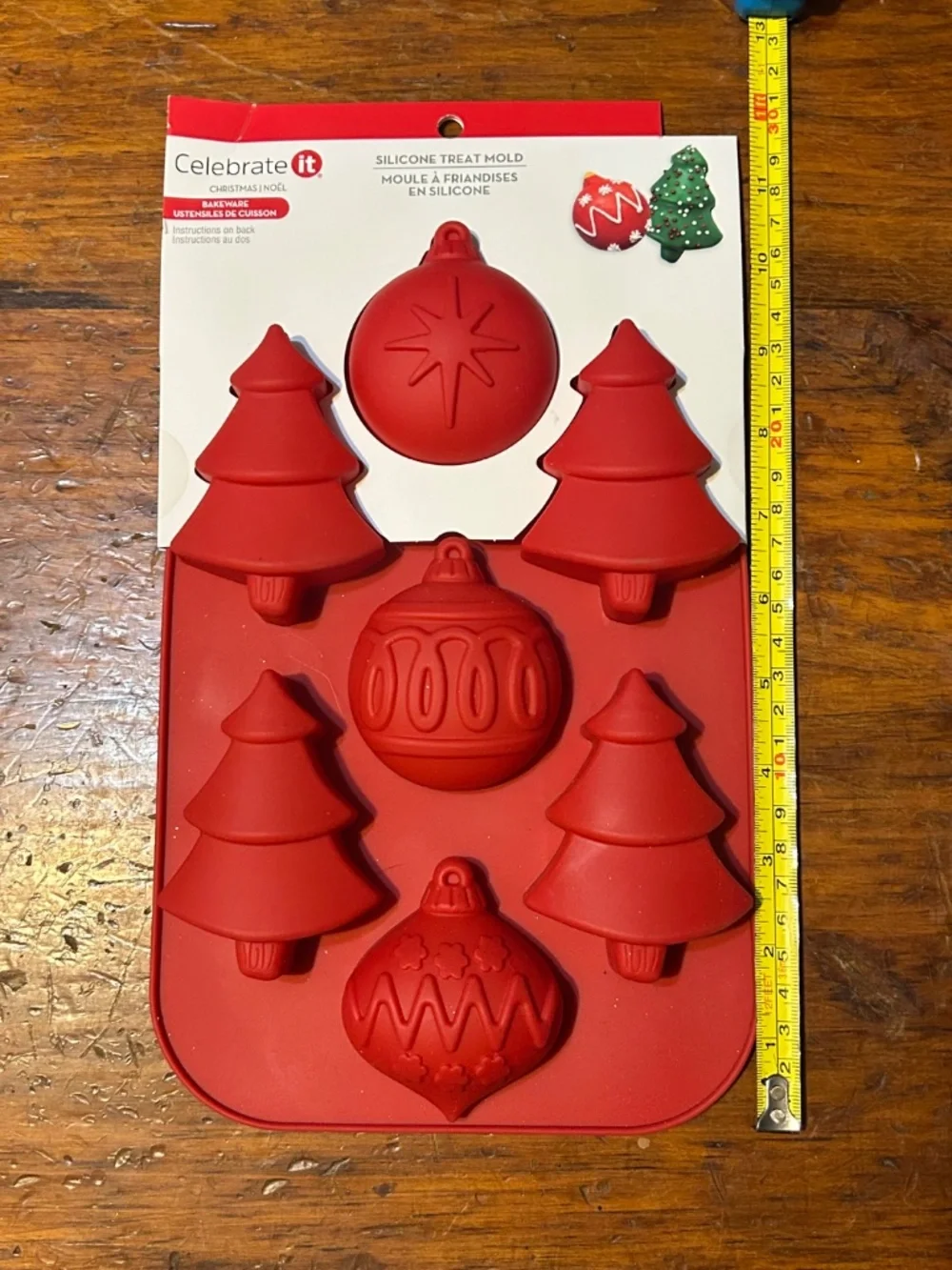 Celebrate it Christmas Silicone Treat Trees & Ornaments Candy Mold